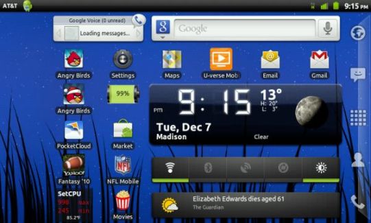 Dell livre une version officielle de Gingerbread pour sa Streak 5