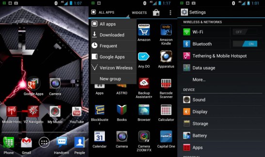 Captures d’écran de MotoBlur sous Ice Cream Sandwich