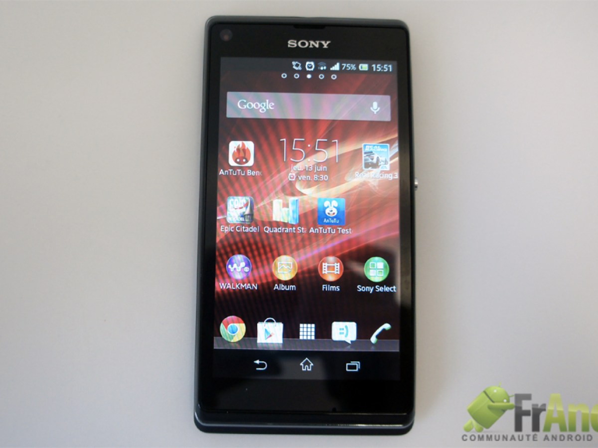 Test du Sony Xperia L