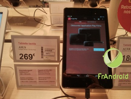 La Nexus 7 (2013) déjà en vente chez Darty
