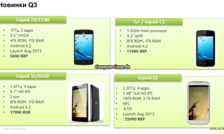L'Acer Liquid S2 apparaît sur GFXBench, qui confirme un S800