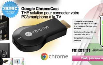 Bon plan : Chromecast sur Qoqa à 45 euros
