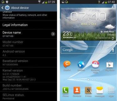 Galaxy S3, S4 et Note 2 : Android 4.3 est officialisé et en approche