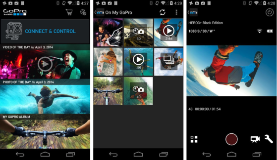 GoPro App 2.4 sur Android : nouvelle interface et connexion WiFi automatique