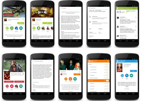 Le Play Store 4.9.13 introduit des éléments de Material Design
