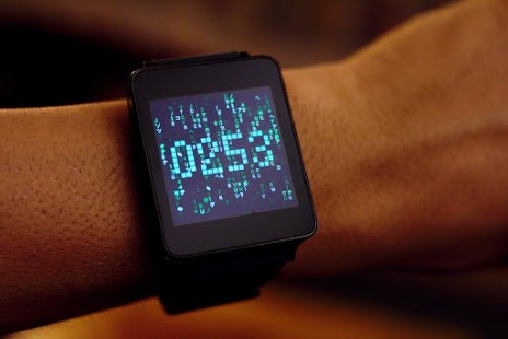 Matrix face : le « Falling Code » de Matrix dans une horloge animée pour Android Wear