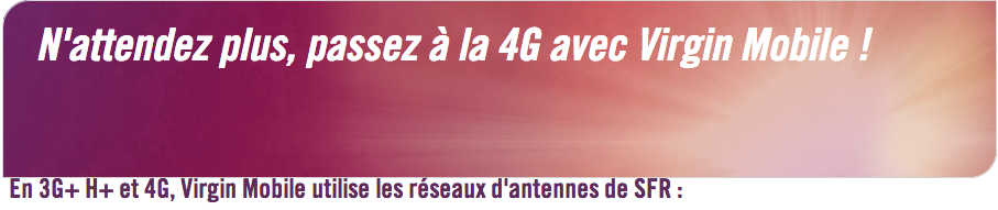 Virgin Mobile utilisera exclusivement le réseau SFR dès le mois prochain