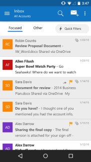 Outlook fait peau neuve sur Android et iOS en s’appuyant sur l’application Acompli
