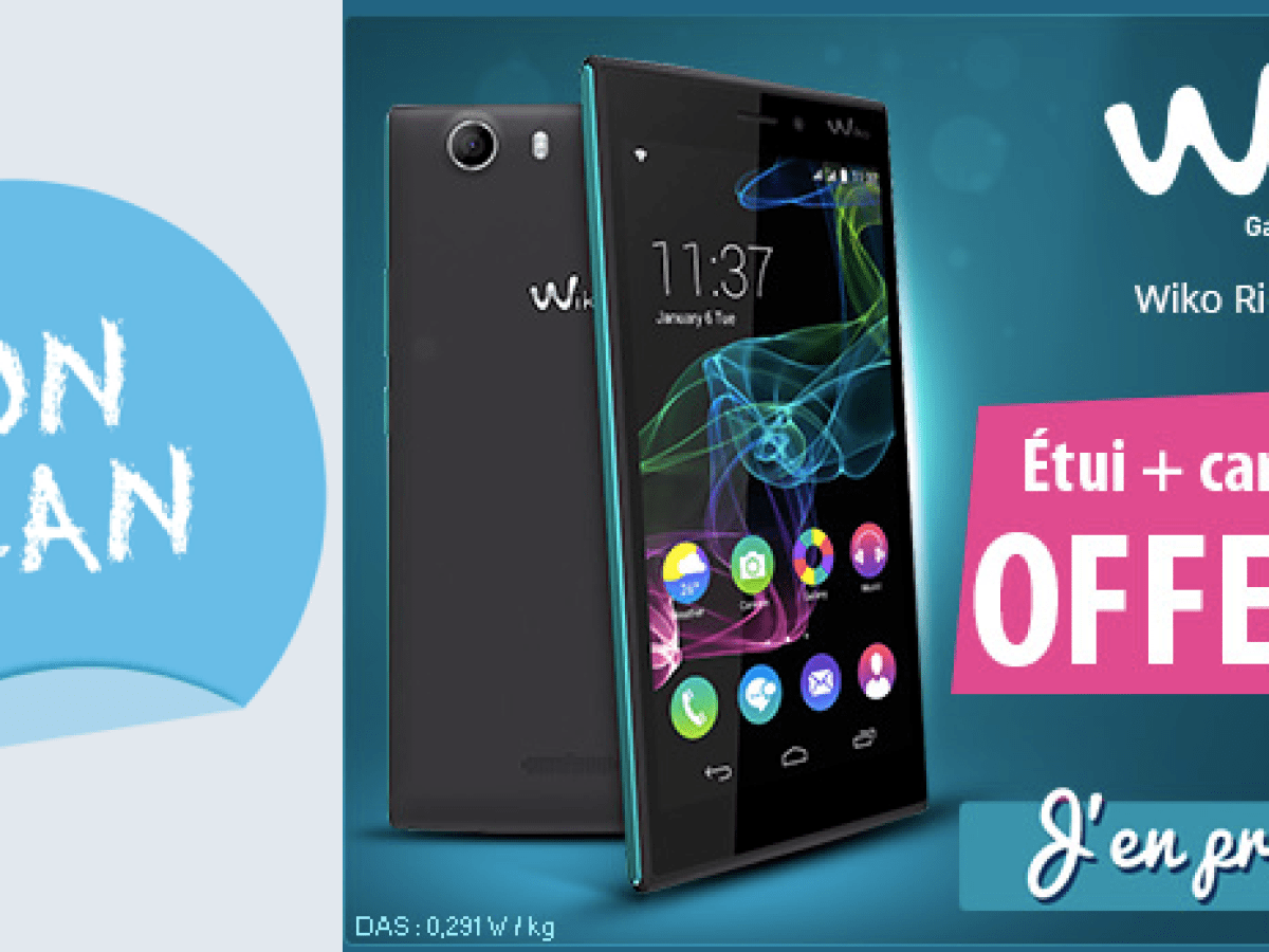 Bon plan : étui + carte microSD 16 offerts pour l'achat d'un Wiko Ridge à 199 euros
