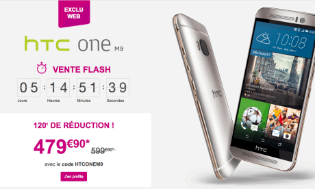 Bon plan : le HTC One M9 est à 479,90 euros
