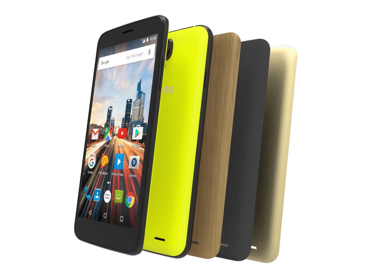 Free Mobile référence l'Archos 55 Helium 4 Seasons, un smartphone personnalisable à 99 euros