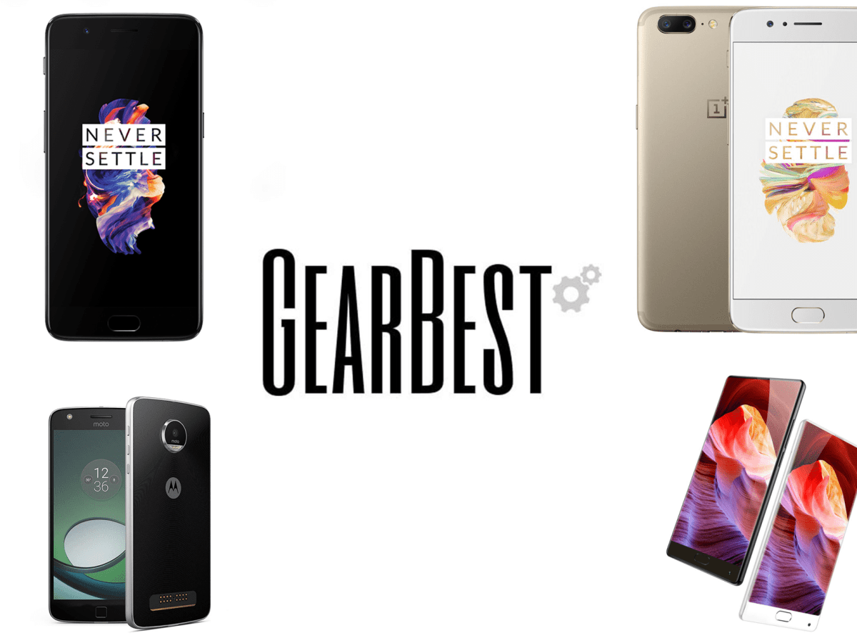 4 offres de la semaine sur GearBest : OnePlus 5 Slate Grey et Soft Gold, Lenovo Moto Z Play et Bluboo S1