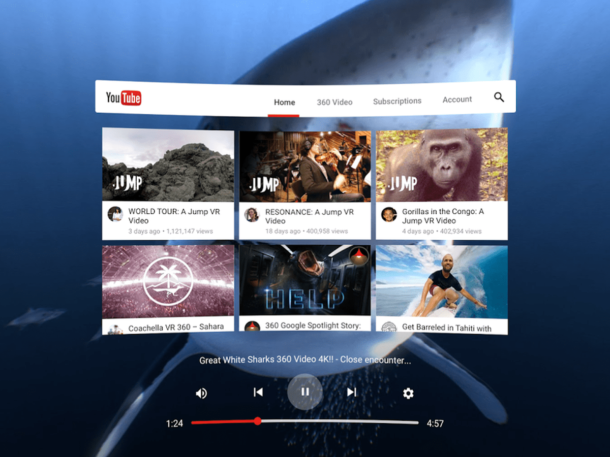 Samsung Gear VR : l’application YouTube VR débarque enfin sur le casque de réalité virtuelle