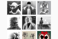 Les personnages de Star Wars, le style Disney... et des chats
