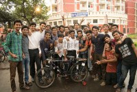 Des étudiants indiens ont mis au point un vélo autonome
