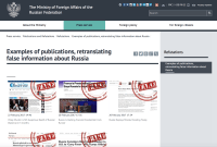 Sur son site, le gouvernement russe se met à épingler les « fake news...