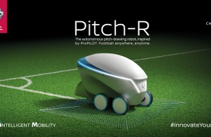 Ce mignon petit robot Nissan peut créer des terrains de foot tout seul