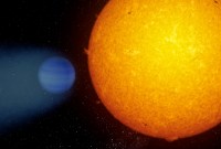 Pourquoi cette exoplanète a-t-elle une queue comme une comète ?