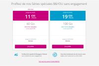 Le Deal du Jour : B&You propose un forfait 4G 60 Go à 11,99 €/mois pendant...
