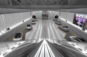 Elon Musk montre une station de ses tunnels anti-bouchons : bref, c'est un métro...