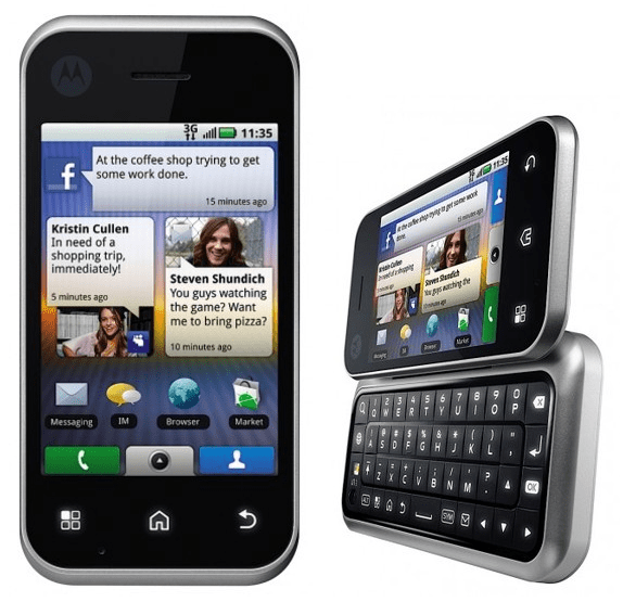 CES 2010 : Motorola présente le Backflip et confirme la mise à jour Android 2.1 et Flash 10.1 pour tous ses androphones