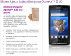 La mise à jour vers Android 2.3 pour le Sony Ericsson Xperia X10 est arrivée en Europe [MàJ]