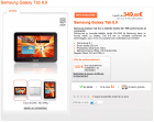La Samsung Galaxy Tab 8.9 est arrivée chez Orange, à partir de 349€