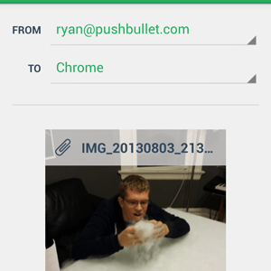 PushBullet ajoute une fonctionnalité Push-to-Chrome