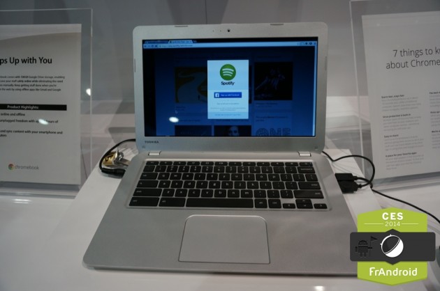 CES 2014 : Toshiba se lance dans l’aventure Chromebook (photos)
