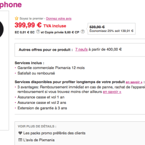 Bon plan : le Sony Xperia Z1 à 387,99 euros chez Pixmania