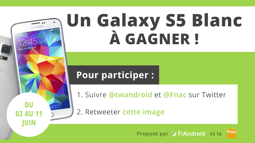 Concours : remportez un Samsung Galaxy S5 !