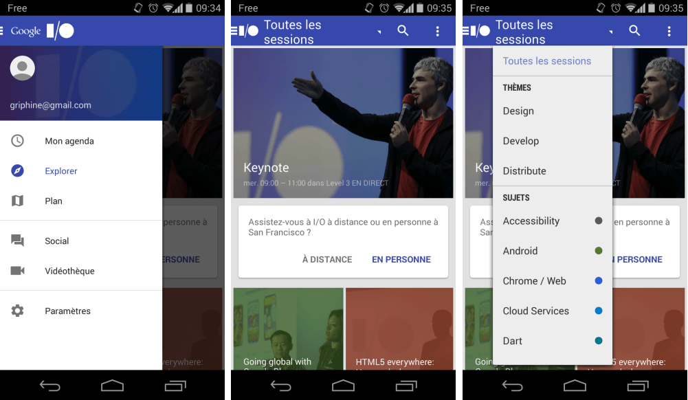 Google I/O 2014 : l’app officielle est disponible sur le Play Store
