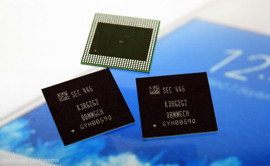 Samsung a débuté la production de LPDDR4 pour des appareils équipés de 4 Go