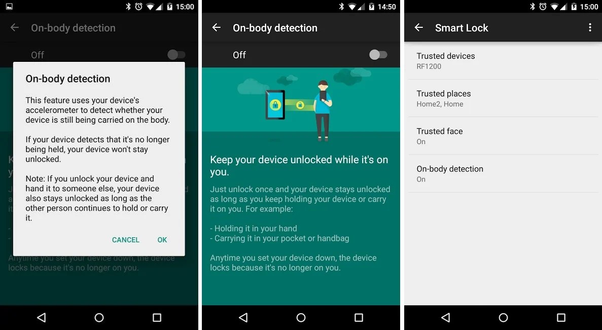 On-Body Detection  : Une nouvelle fonctionnalité d’Android pour verrouiller automatiquement son téléphone (MàJ)