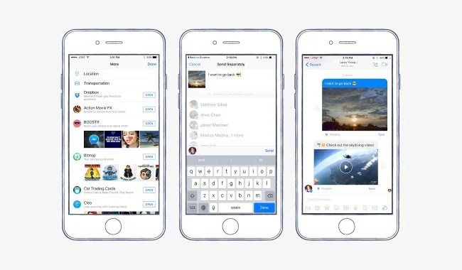 Dropbox est désormais intégré à Facebook Messenger