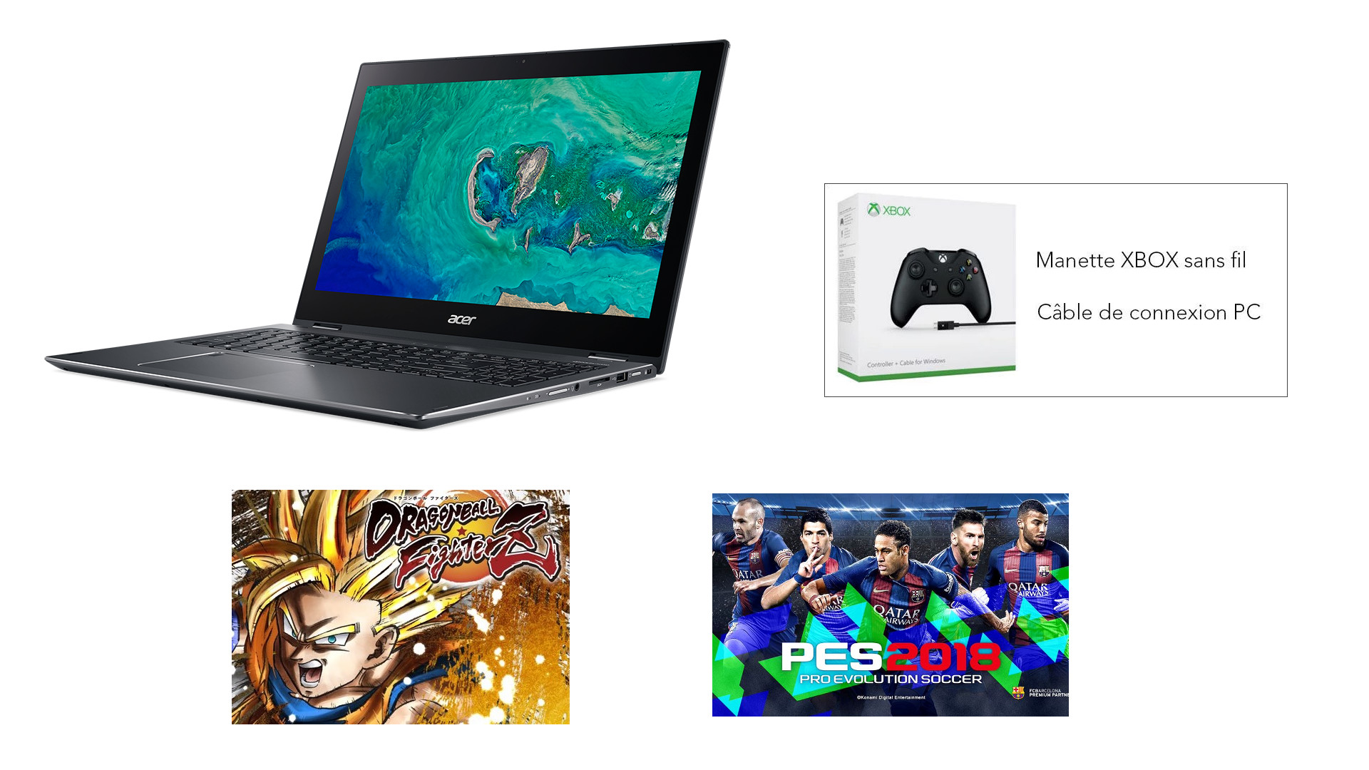 🔥 Bon plan : le laptop Acer Spin 5 avec une manette Xbox One et deux jeux pour 799 euros