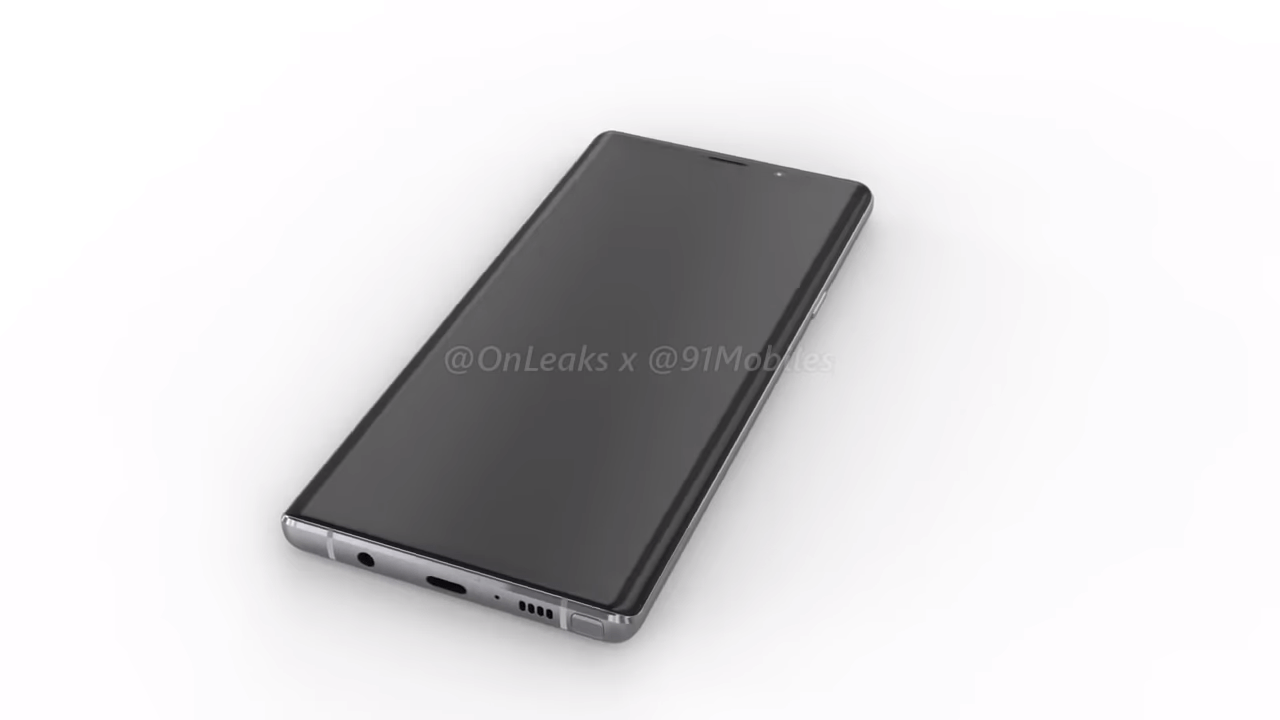 Le Samsung Galaxy Note 9 se montre dans un rendu vidéo à 360 degrés