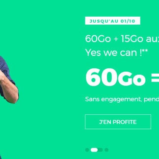 🔥 Prolongation : forfait 4G International 60 Go pour 15 euros par mois à vie chez RED SFR