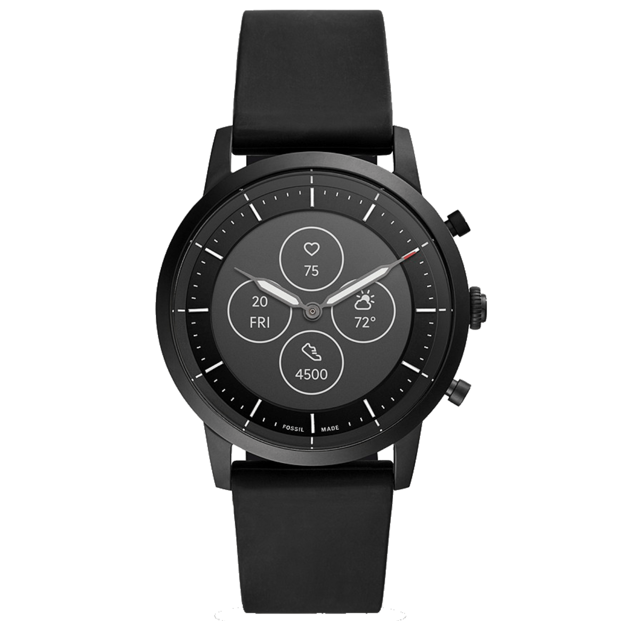 fossil men's commuter hybrid