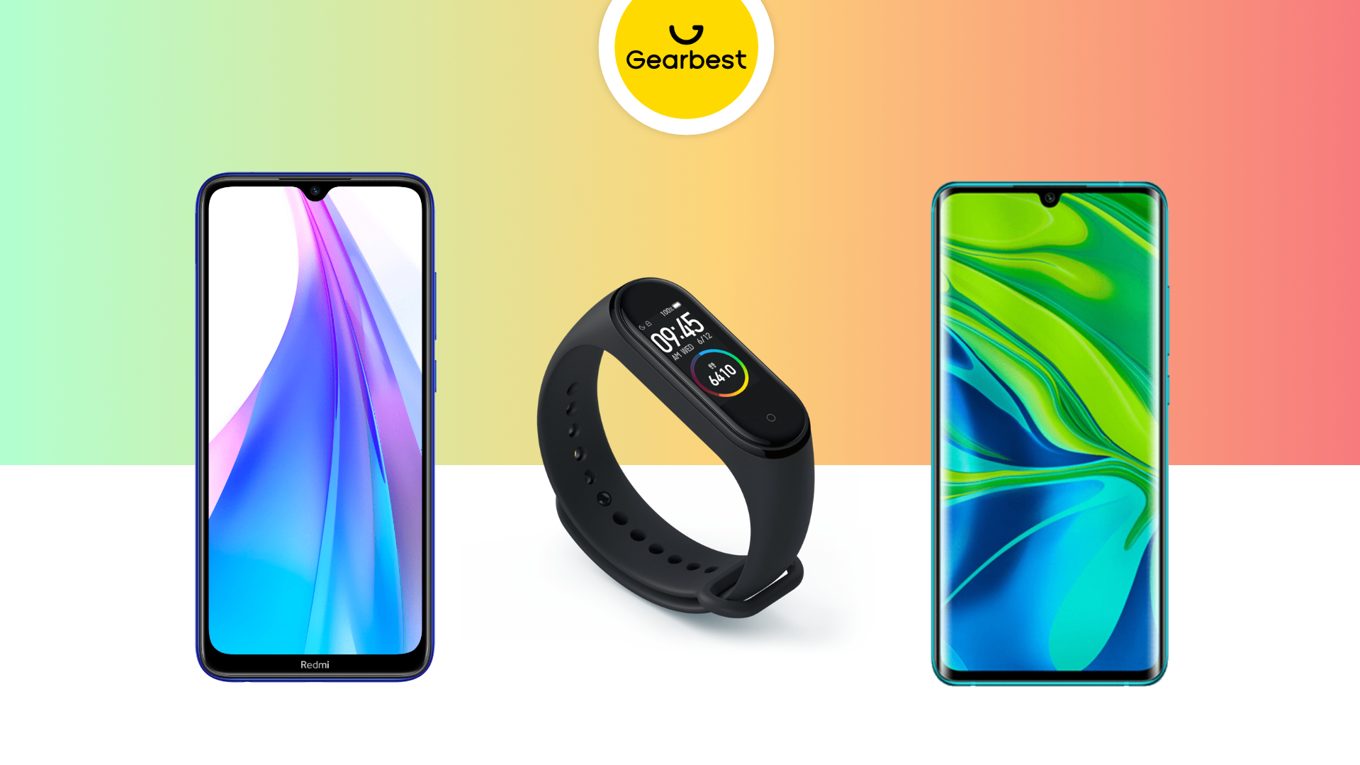 Le Redmi Note 8 à 148 euros, le Xiaomi Mi Band 4 à 22 euros et le Xiaomi Mi Note 10 à 409 euros