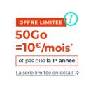 Ce forfait mobile 50 Go est à 10 €/mois et pas que la première année !