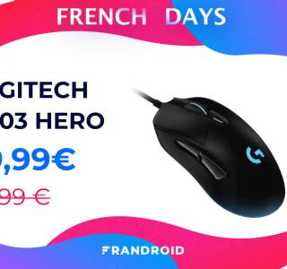 La souris gaming Logitech G403 Hero est moins cher pour les French Days