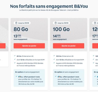 Bouygues Telecom met à jour son catalogue des forfaits mobile B&You