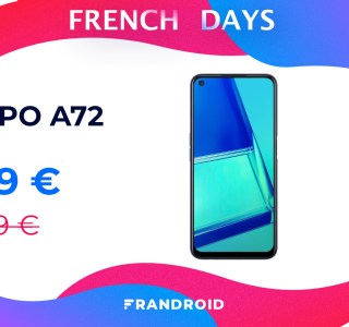 Le Oppo A72 chute à seulement 169 € durant les French Days de Cdiscount
