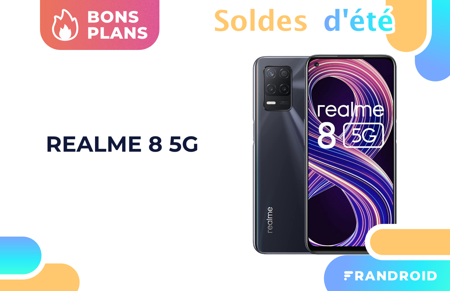 Pendant les soldes, le Realme 8 compatible 5G chute à seulement 179 €