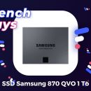 L’excellent SSD Samsung 870 QVO de 1 To est à seulement 77,99 € pour les French Days