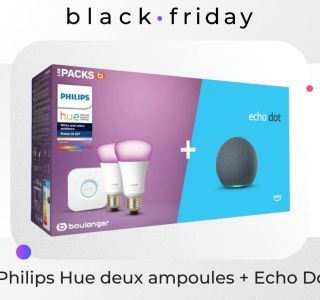 Boulanger propose un kit Philips Hue avec l’Echo Dot 4 d’Amazon à moitié prix