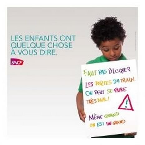 gnagnagnagna La SNCF utilise des voix d’enfants pour faire la morale aux usagers