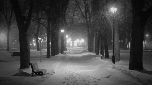 snow-fall Glaglagla – Carte postale de Suède
