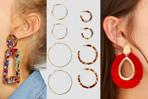 boucles d'oreilles stradivarius promo